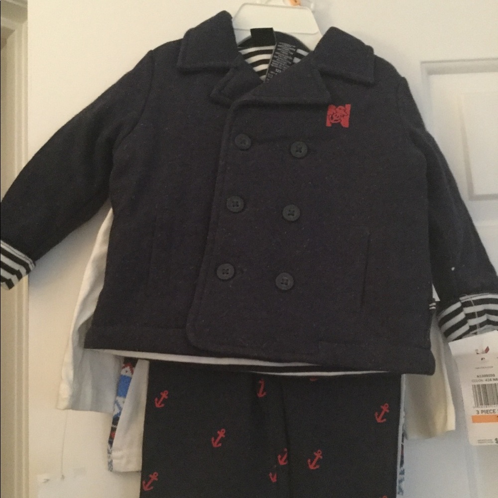 Nautica 12M 3 Piece Set NWT
